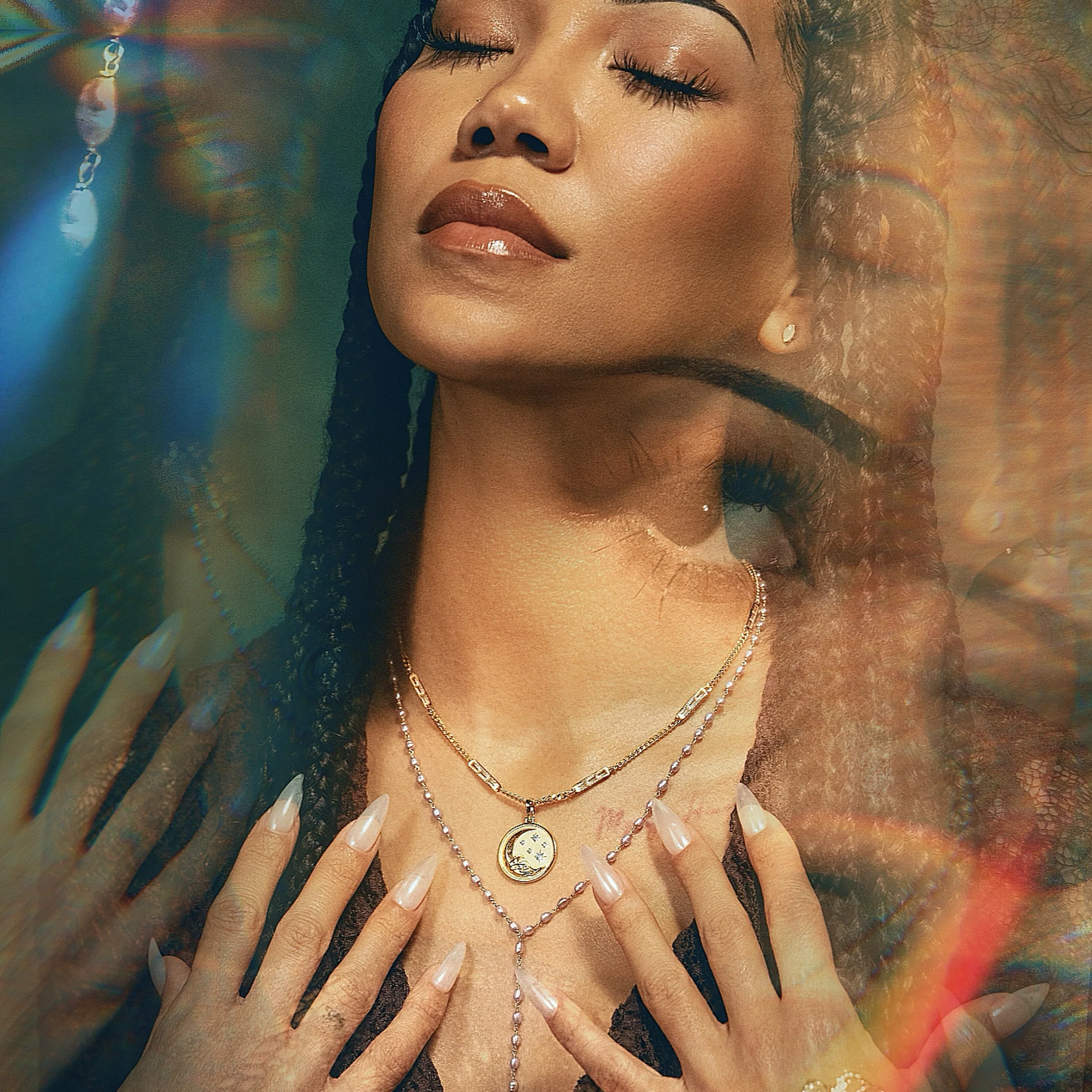 Jhené's Aquamarine Moon Wave Coin - Image 2