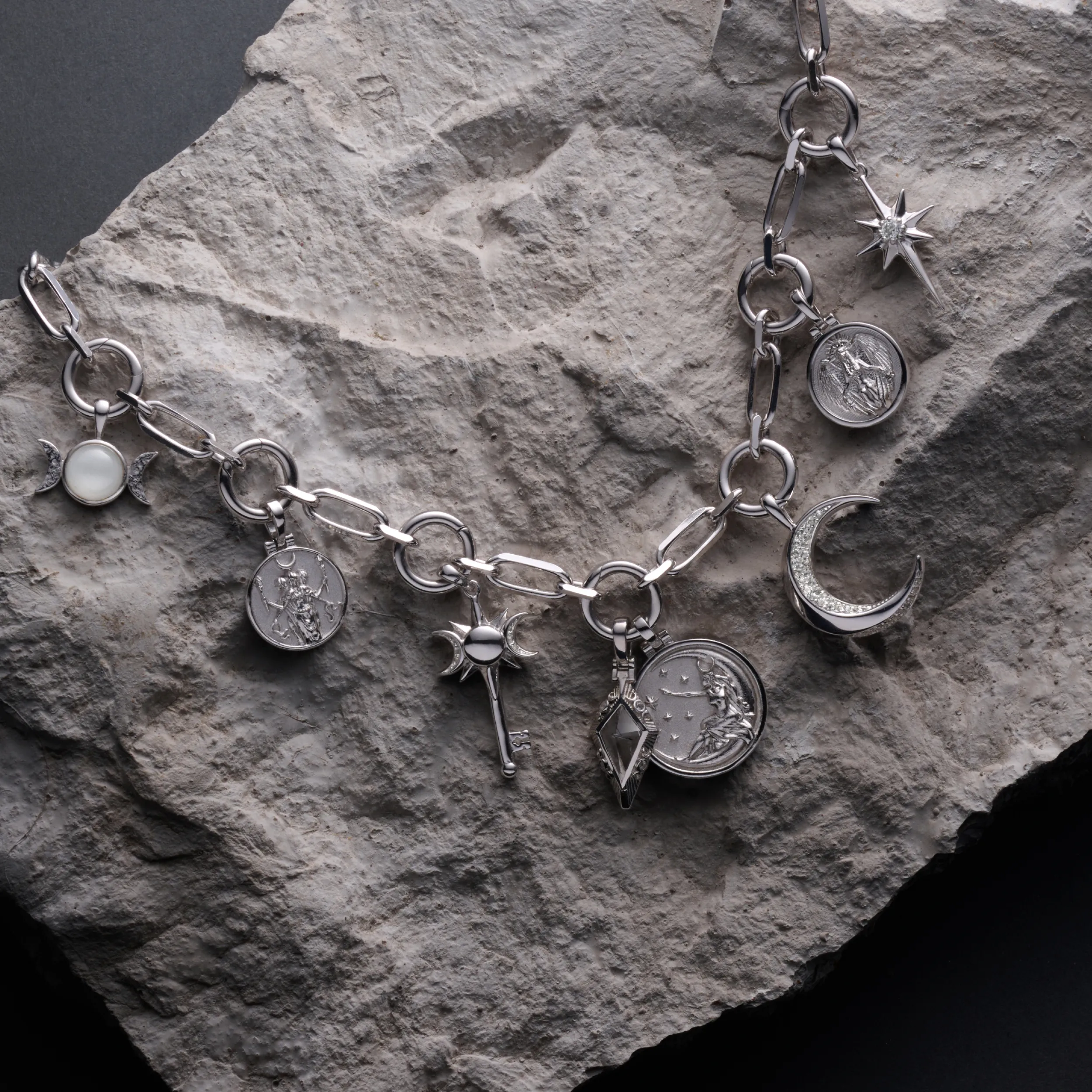 Cosmic Statement Charm Necklace - Image 4