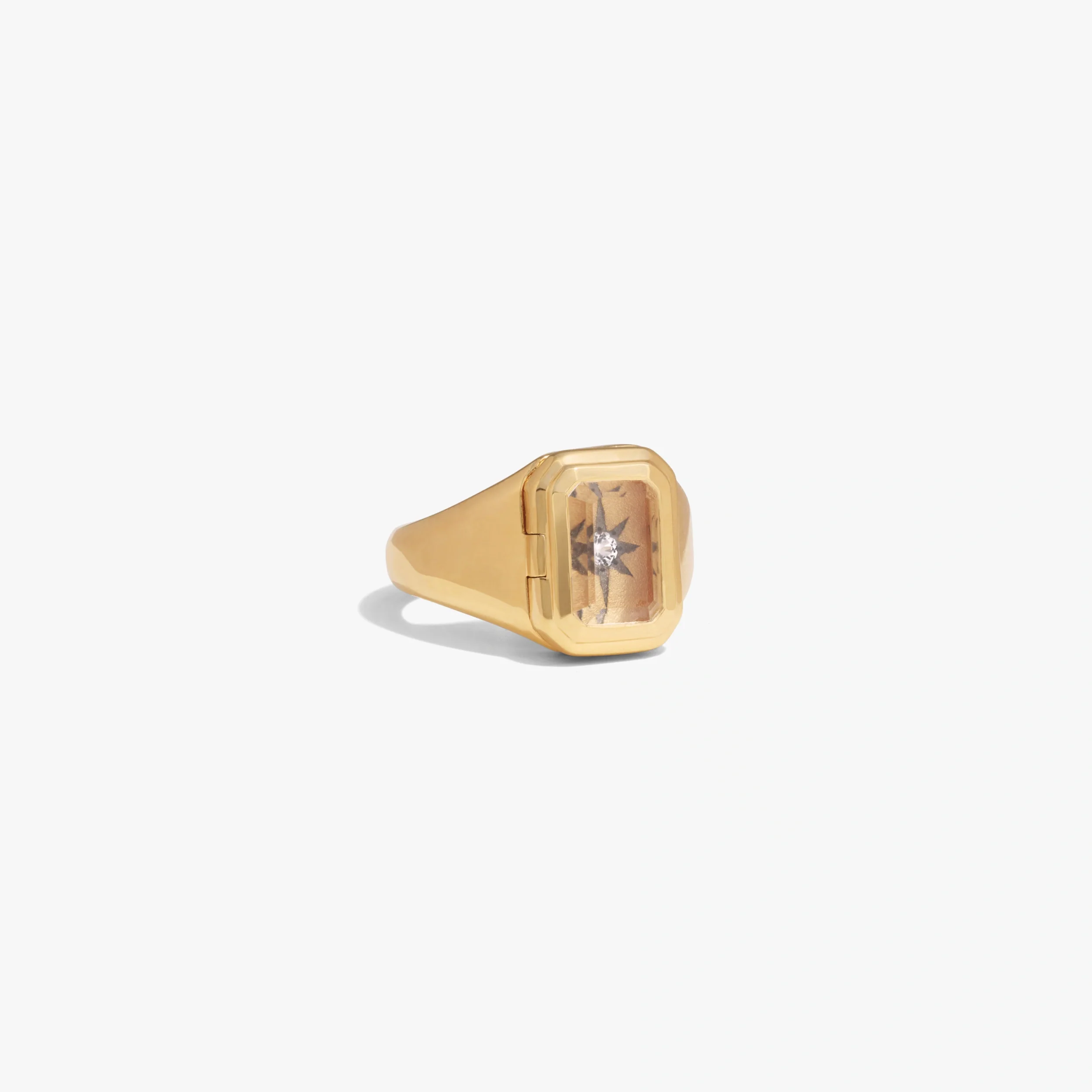 Crystal Photo Locket Ring - Image 4