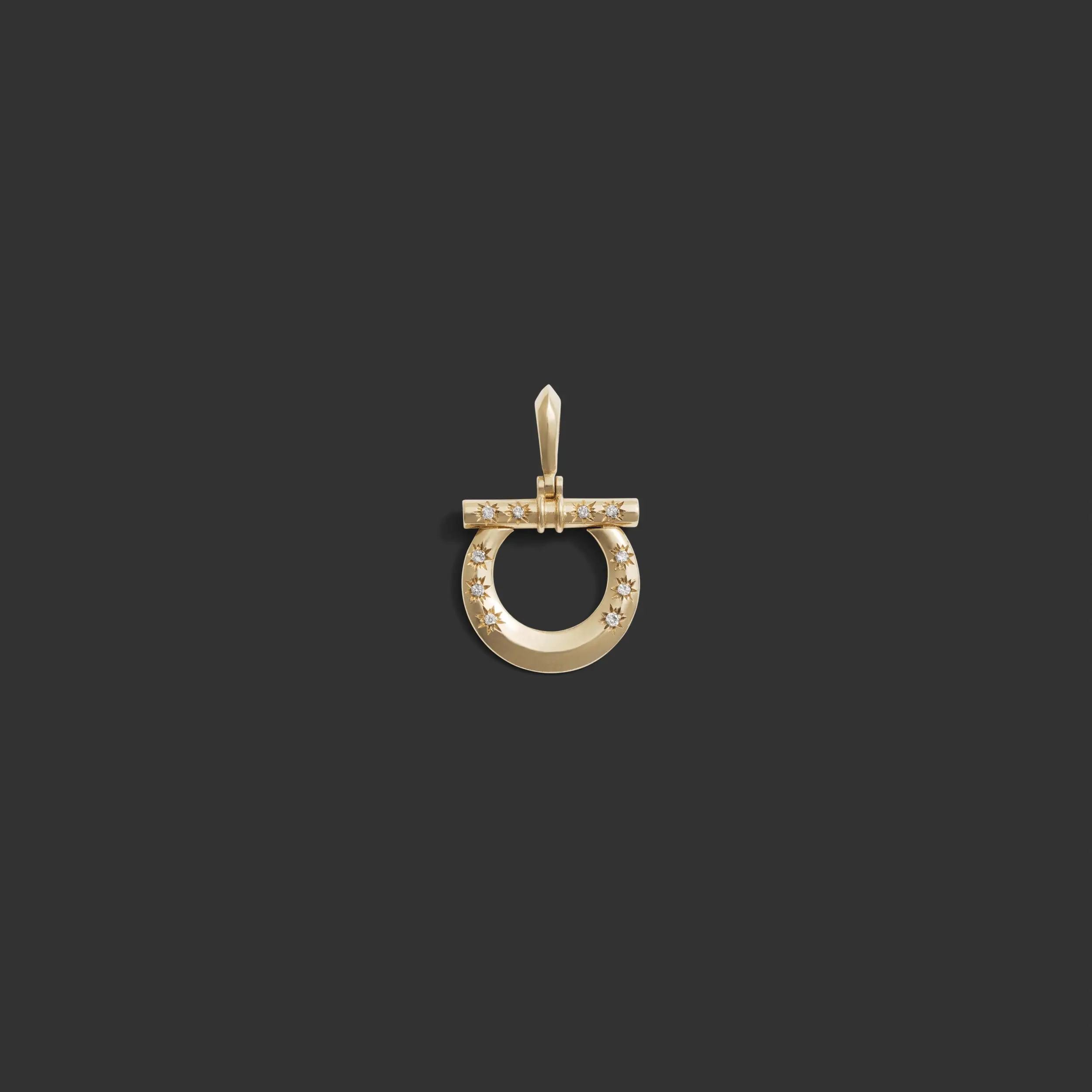 Diamond Horsebit Charm Link