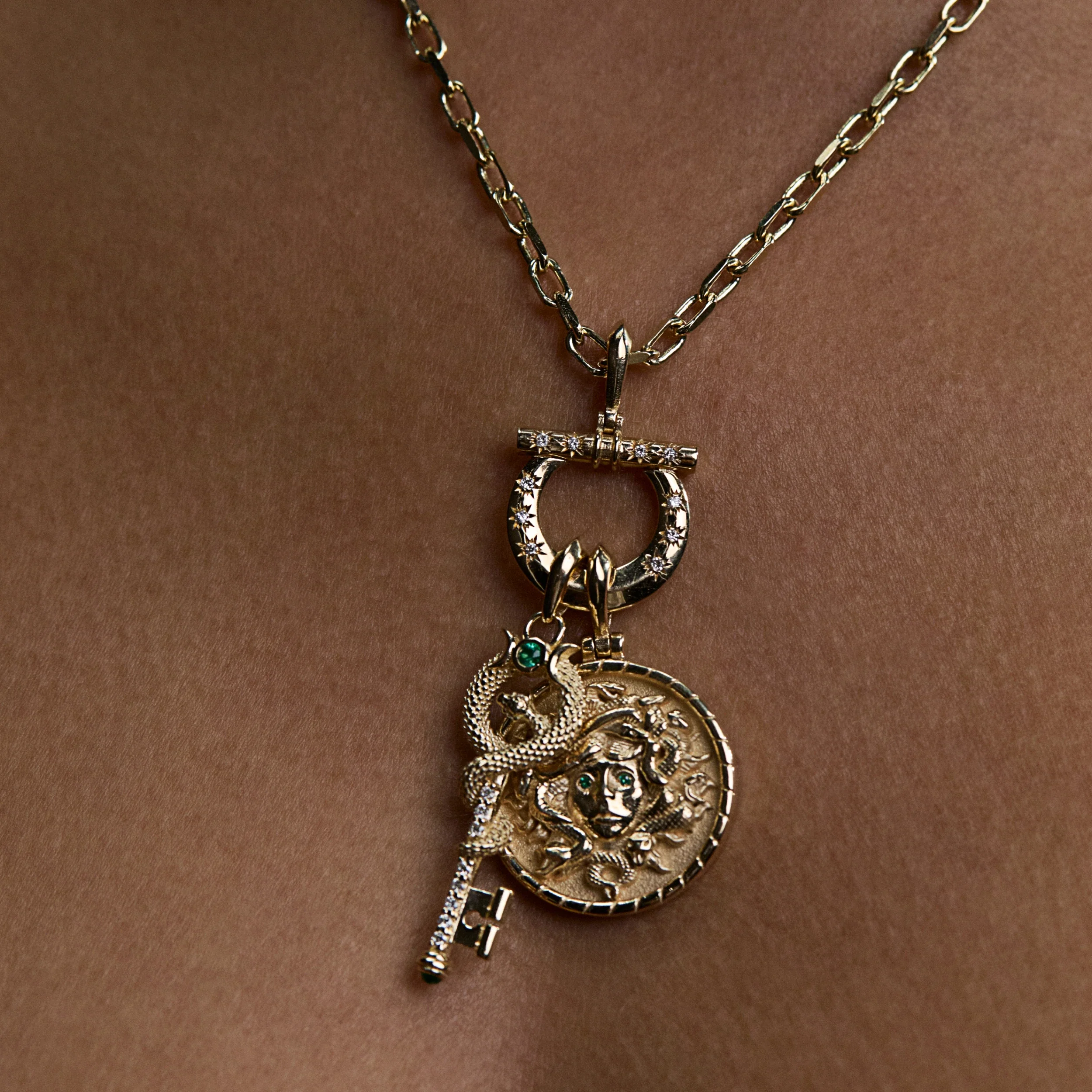 Immortal Medusa Charm Necklace - Image 3