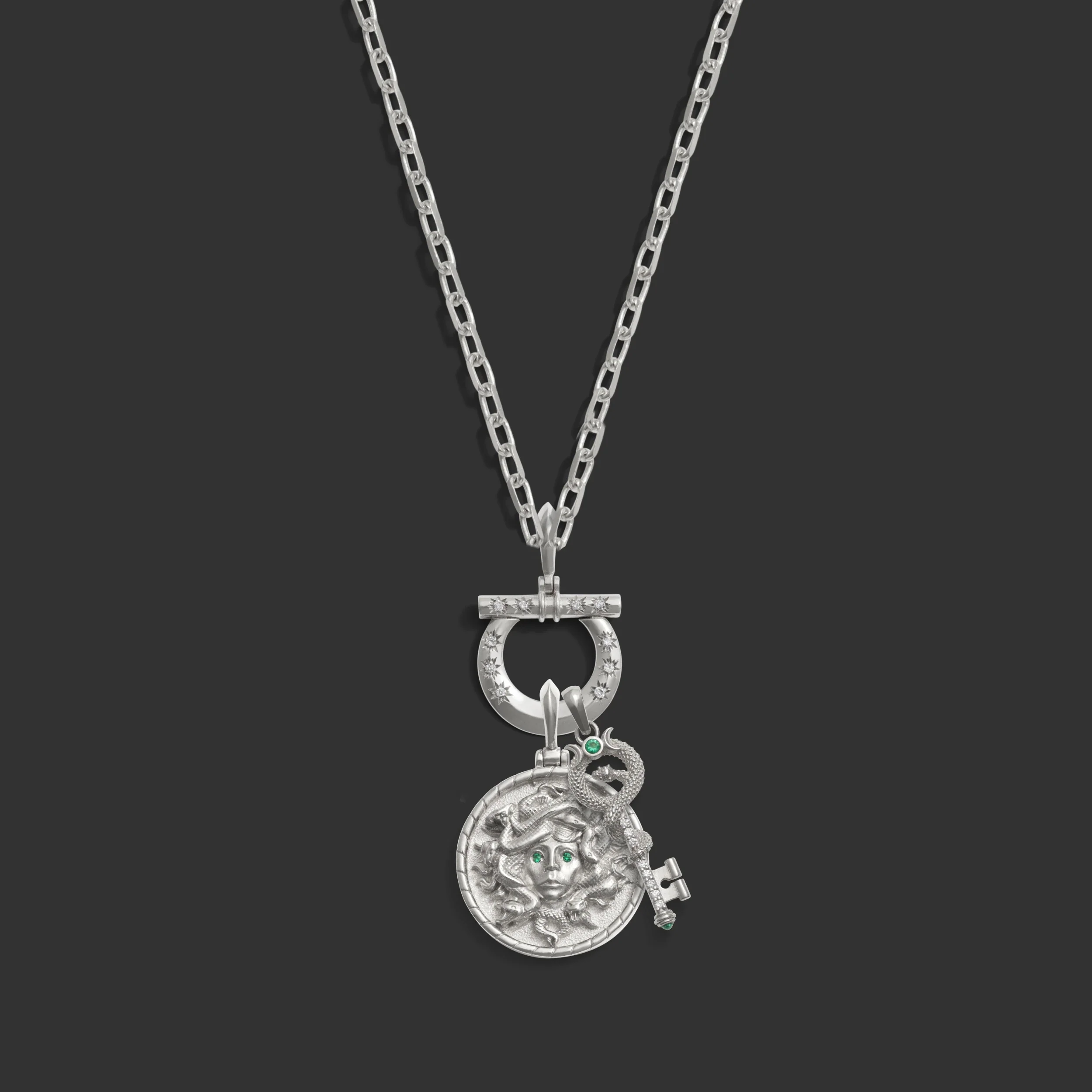 Immortal Medusa Charm Necklace - Image 5