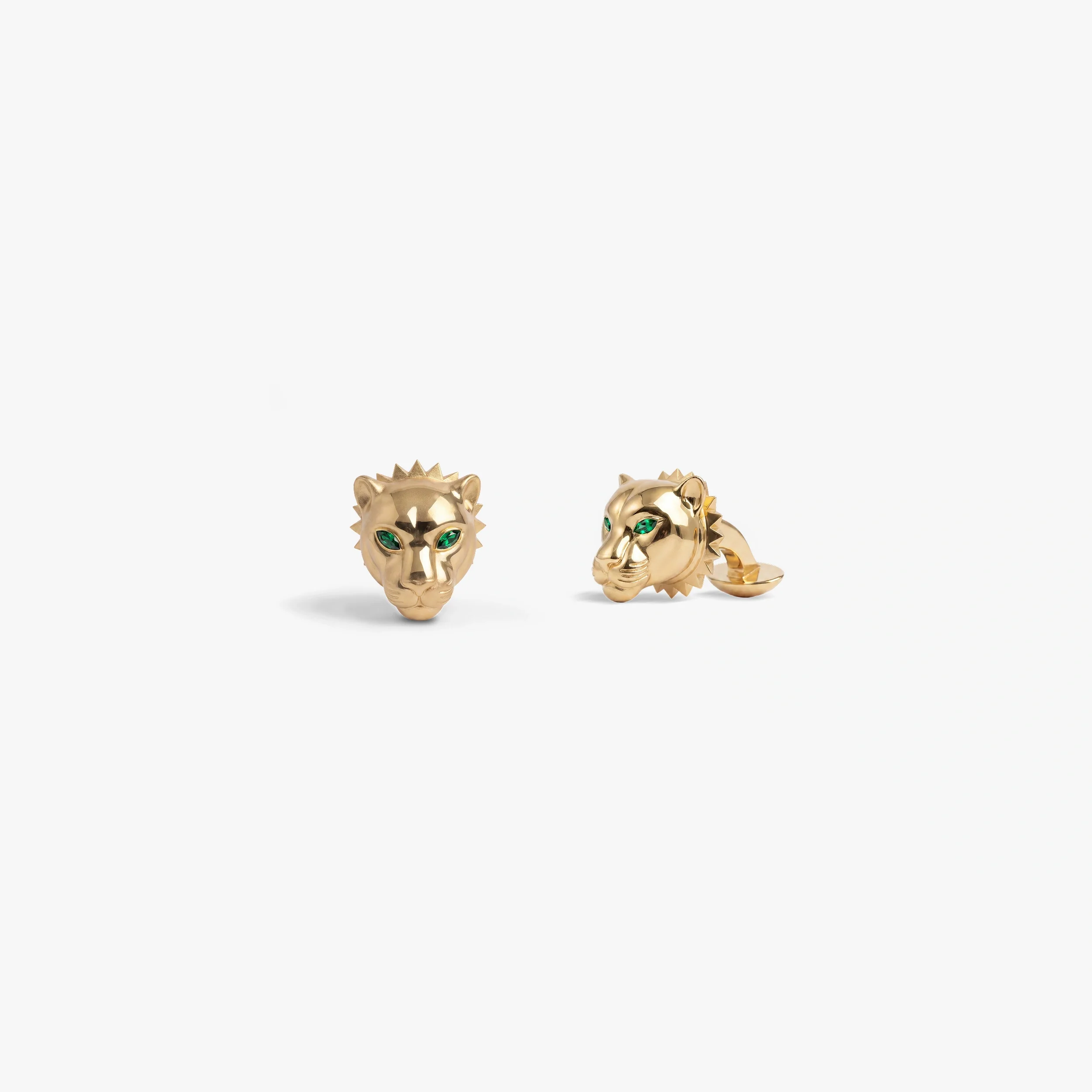 Emerald Eye Jaguar Cufflinks