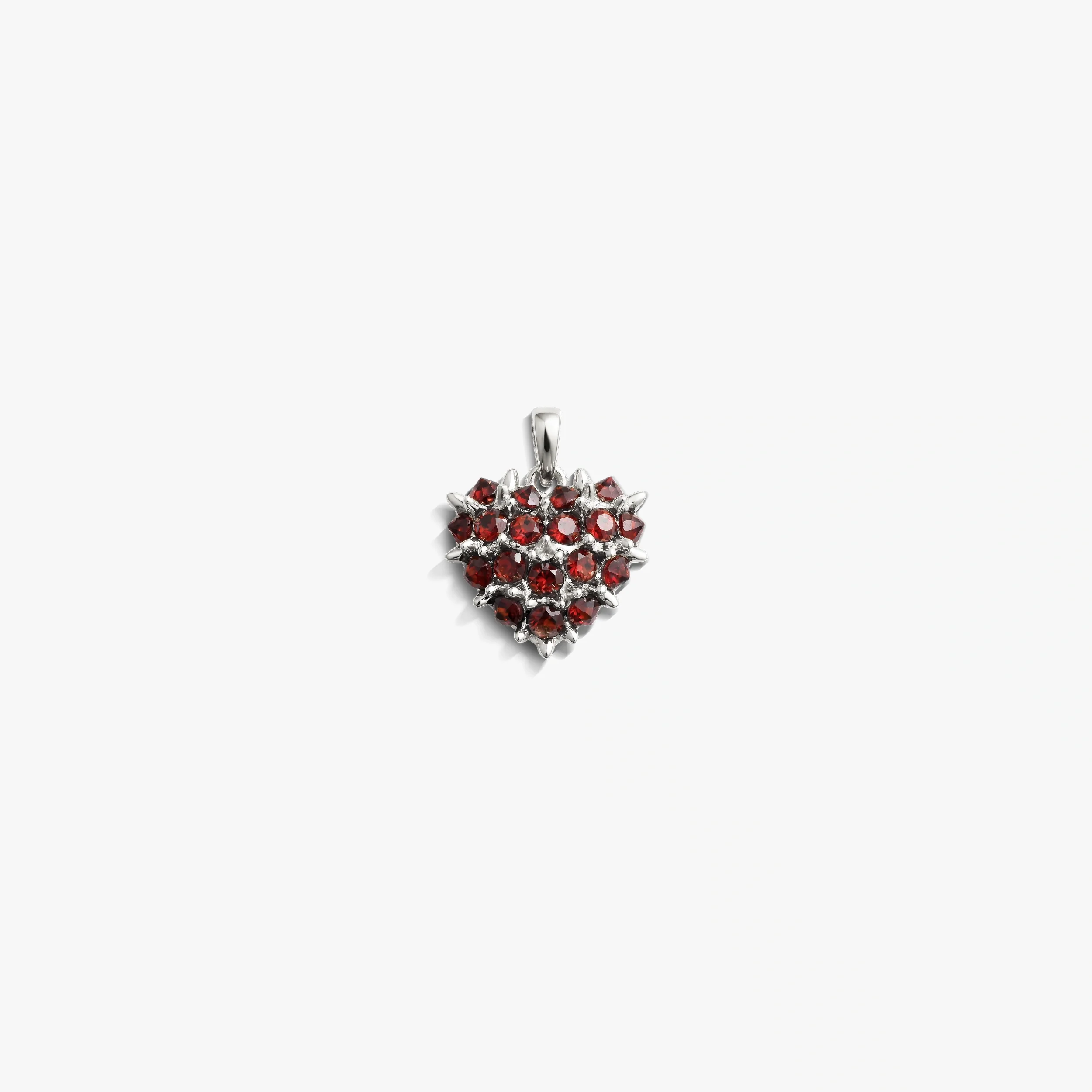 Gemstone Spiked Heart Locket - Image 5