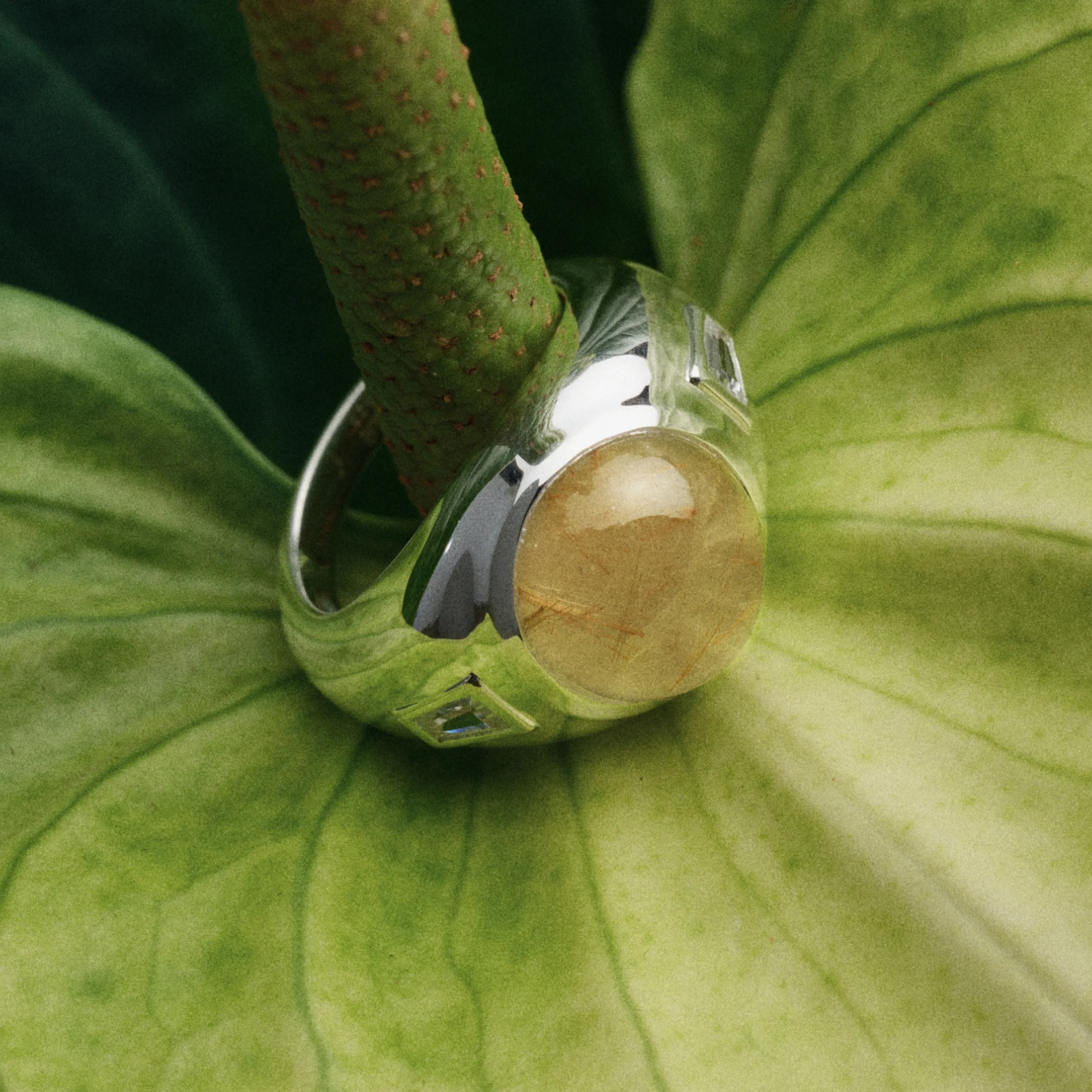 Future Artifact Gemstone Signet Ring - Image 3