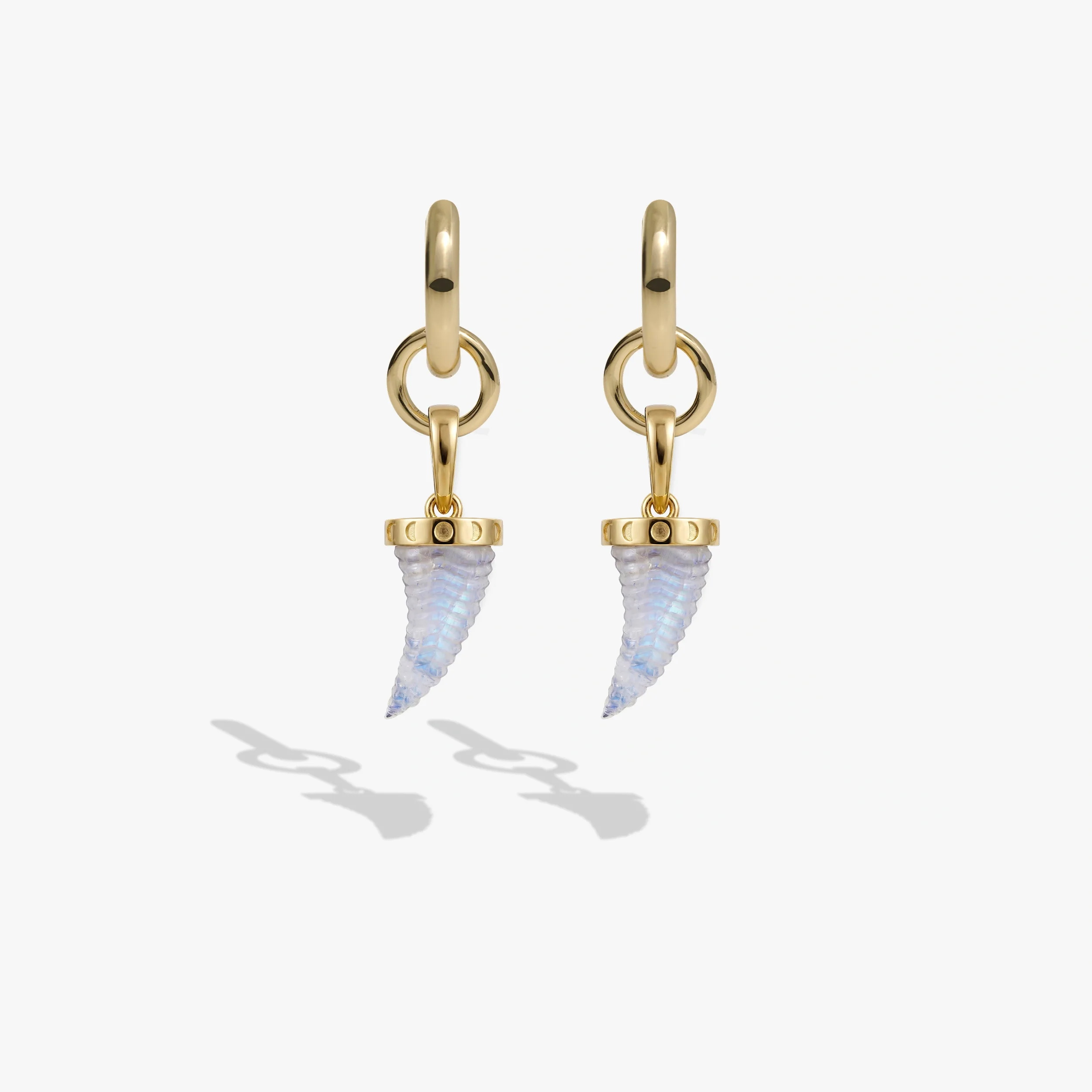 Gemstone Saber-Tooth Collector Earrings