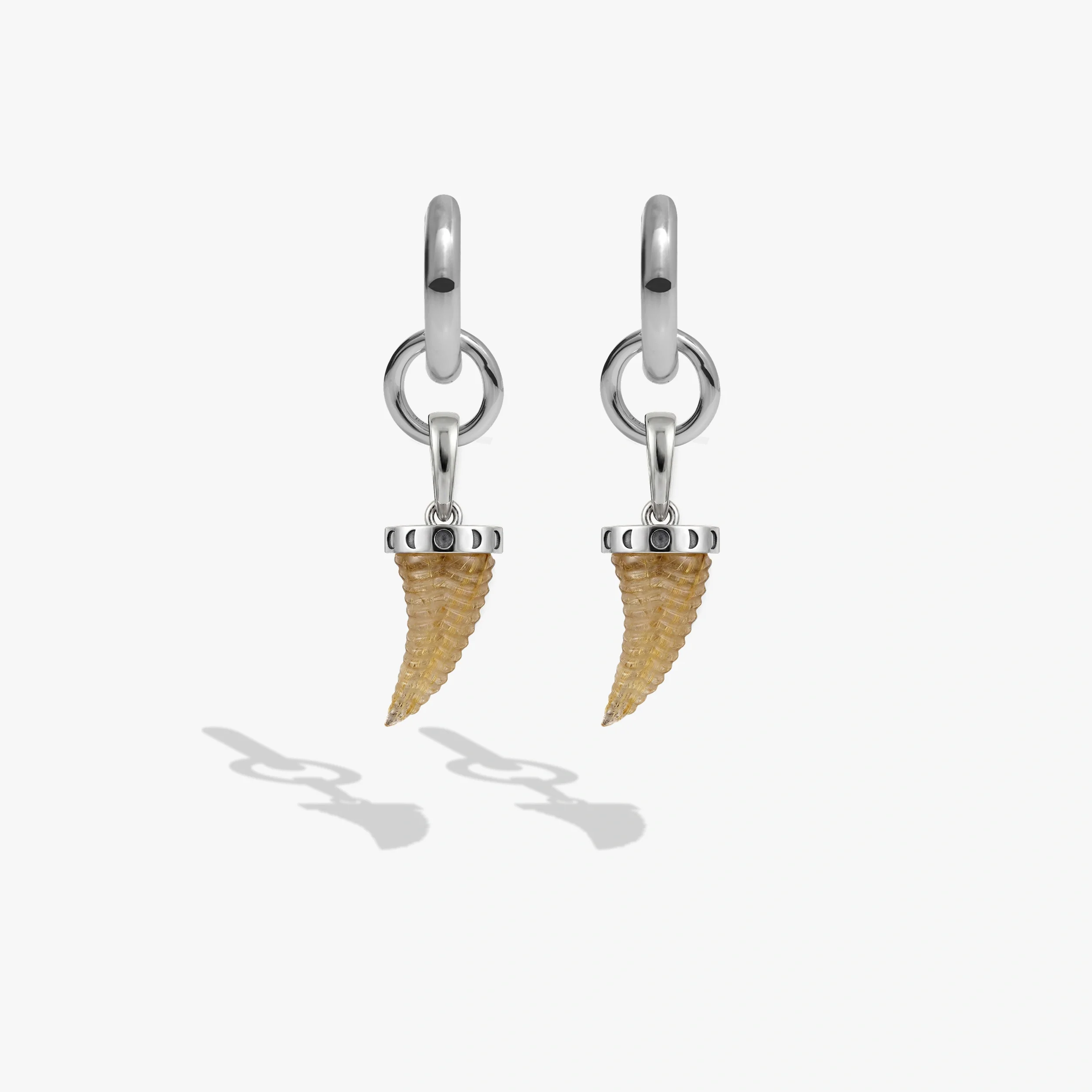 Gemstone Saber-Tooth Collector Earrings - Image 5