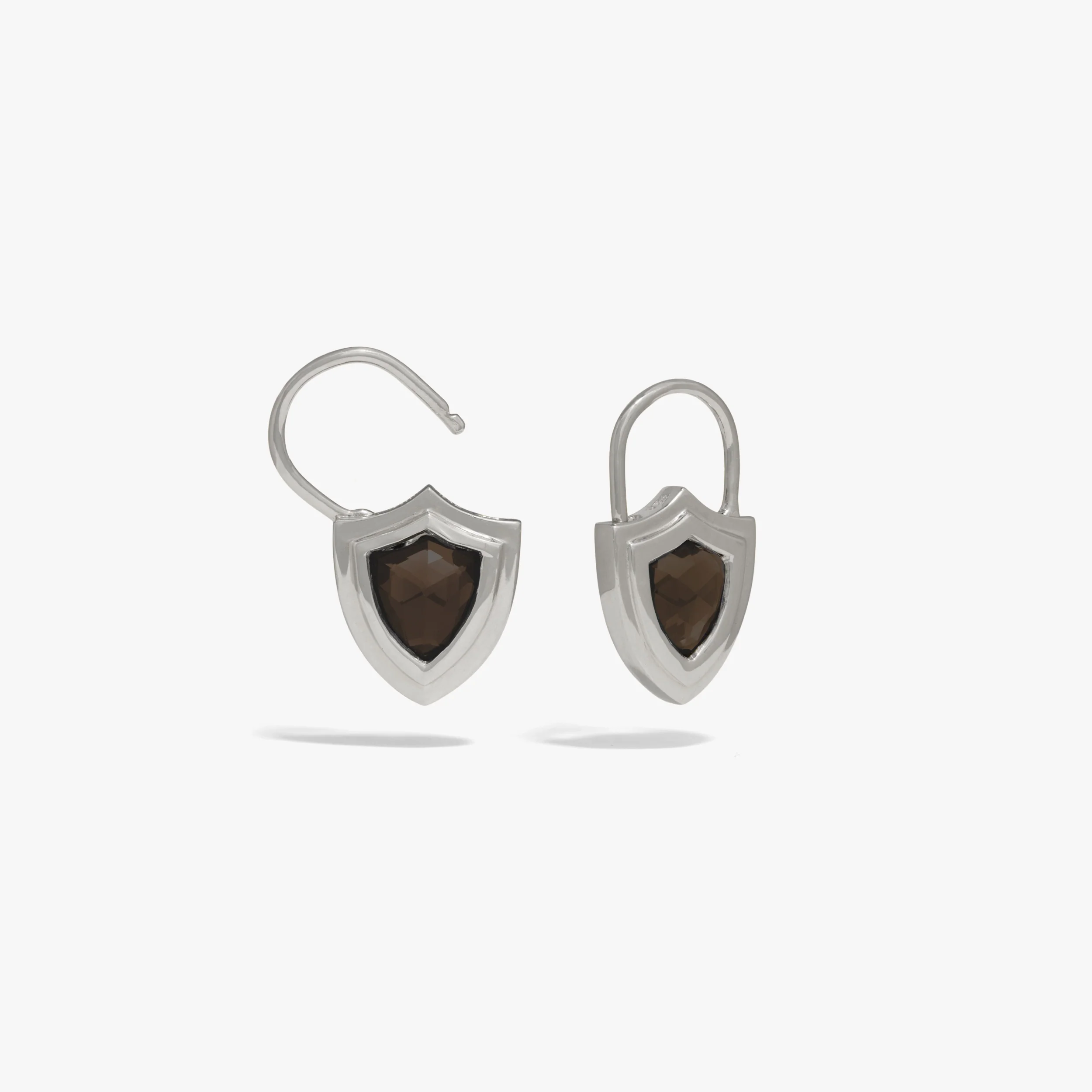 Gemstone Shield Huggies - Image 4