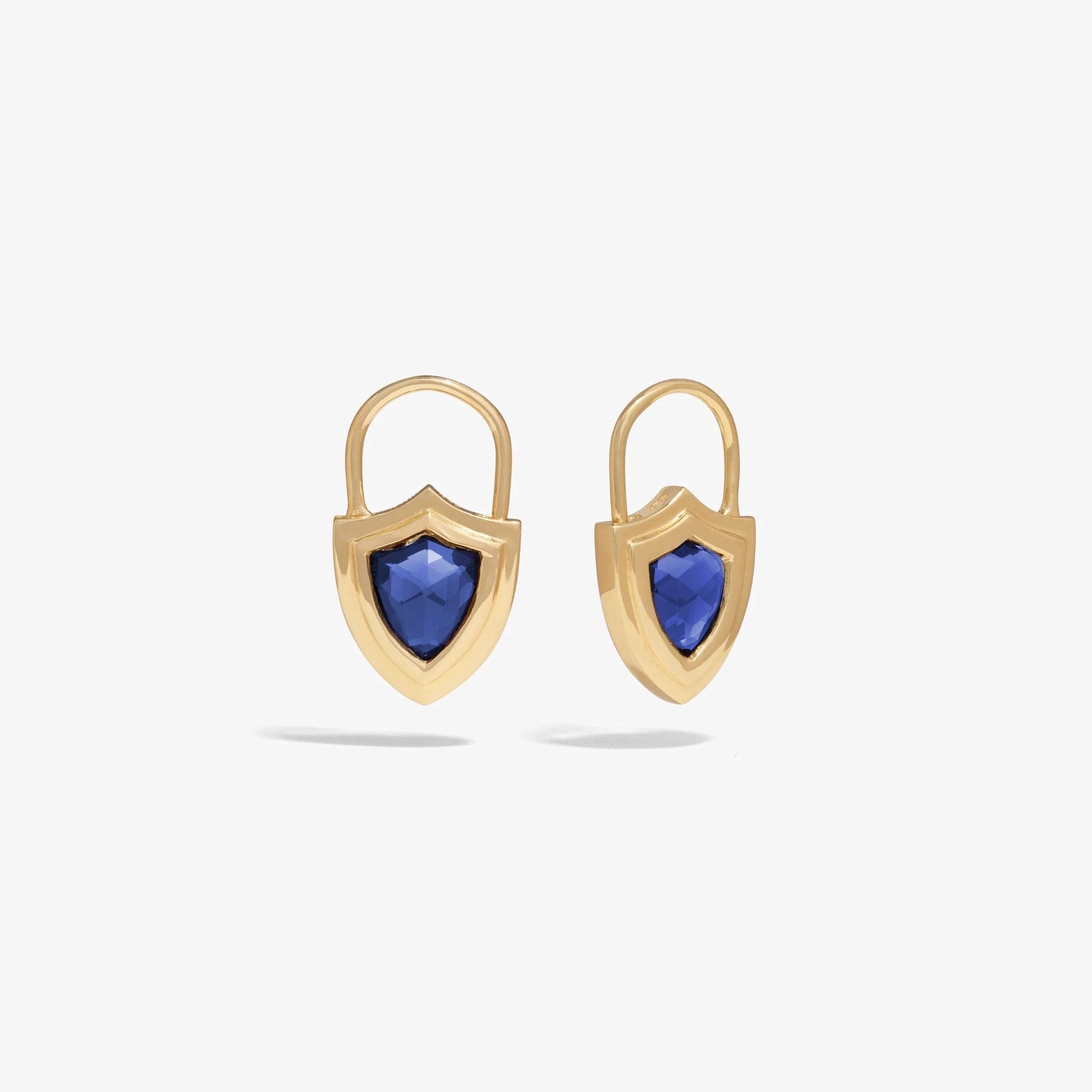 Gemstone Shield Huggies - Image 6