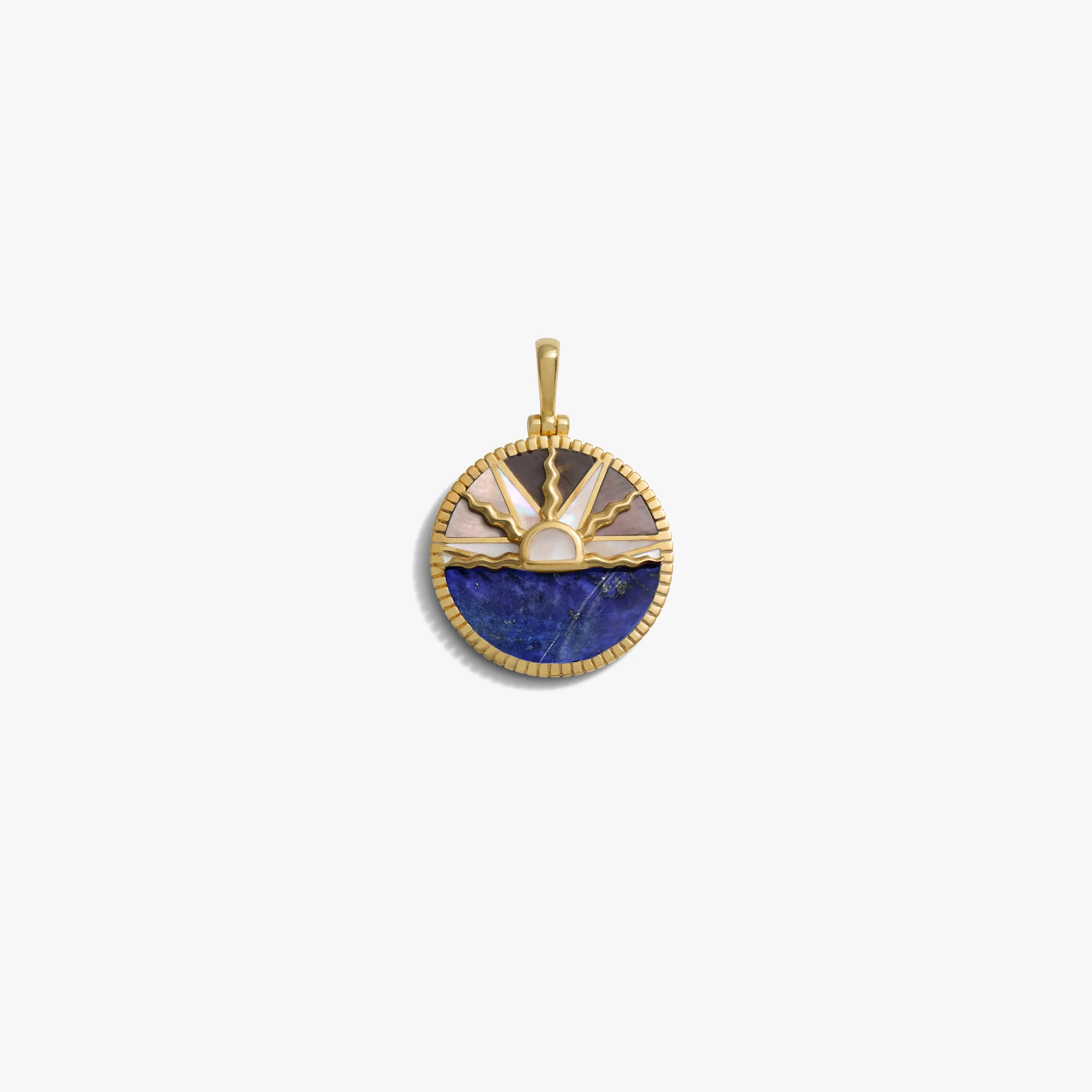 Gemstone Inlay Sunrise Coin