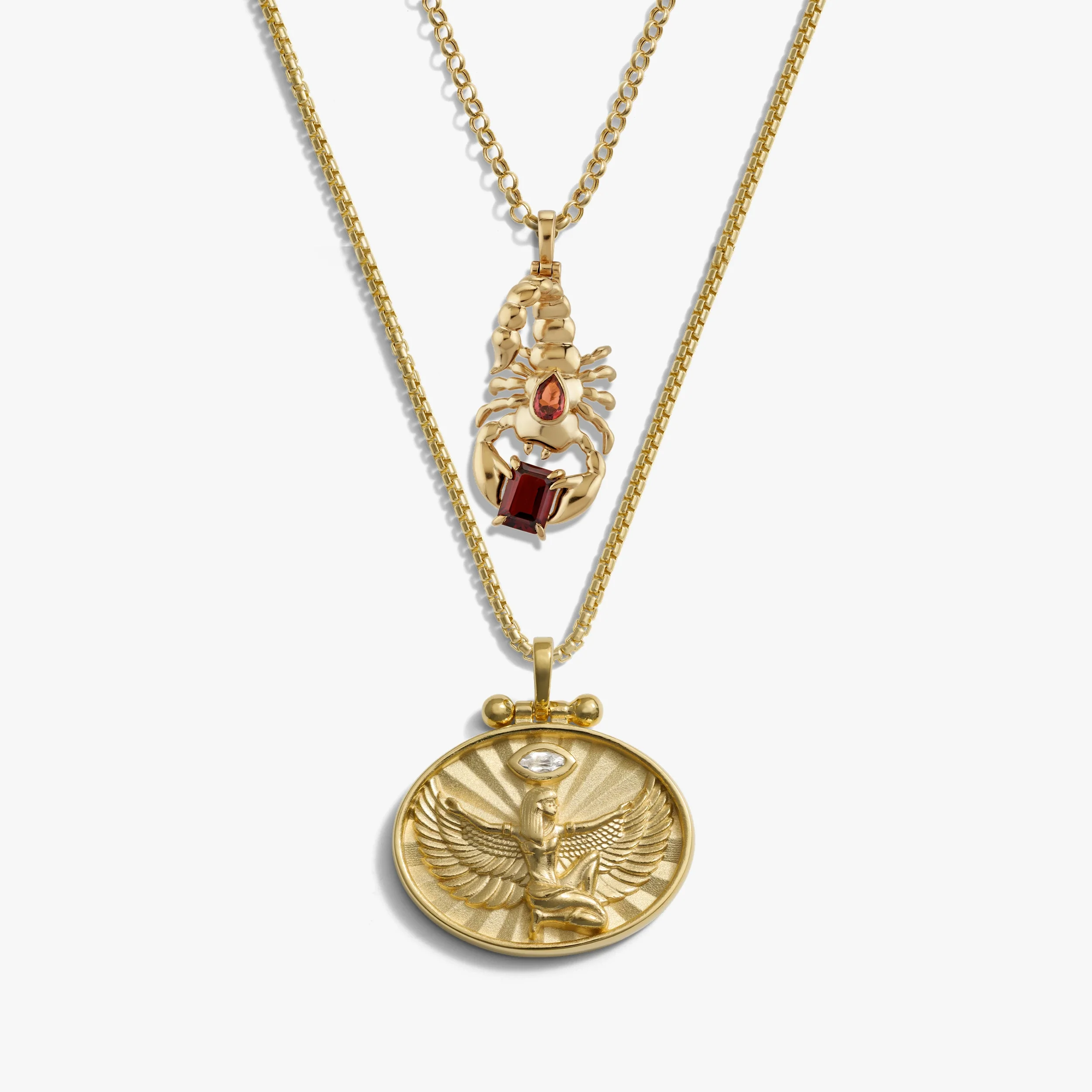 Isis Scorpion Necklace Set