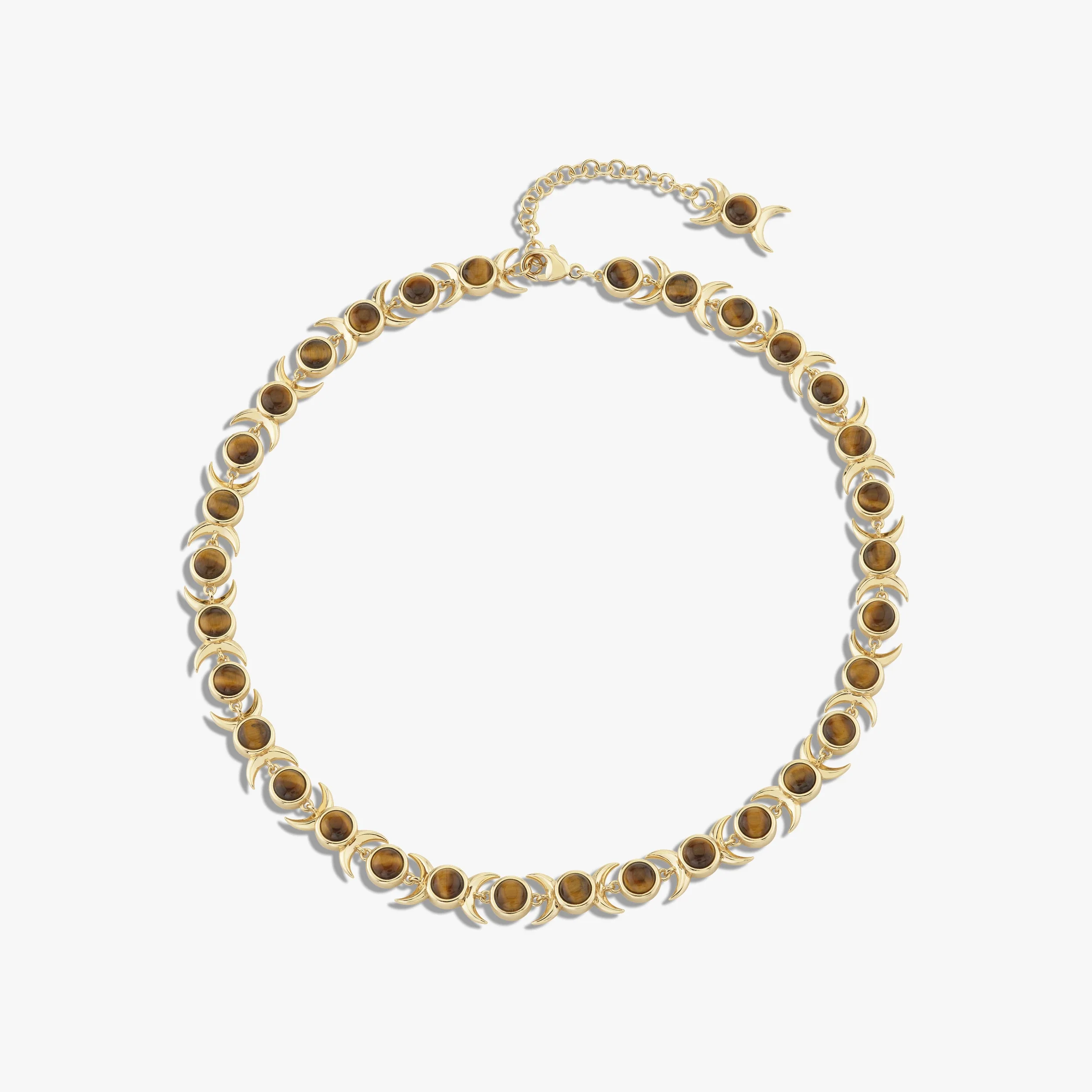 Triple Moon Tennis Necklace - Image 7