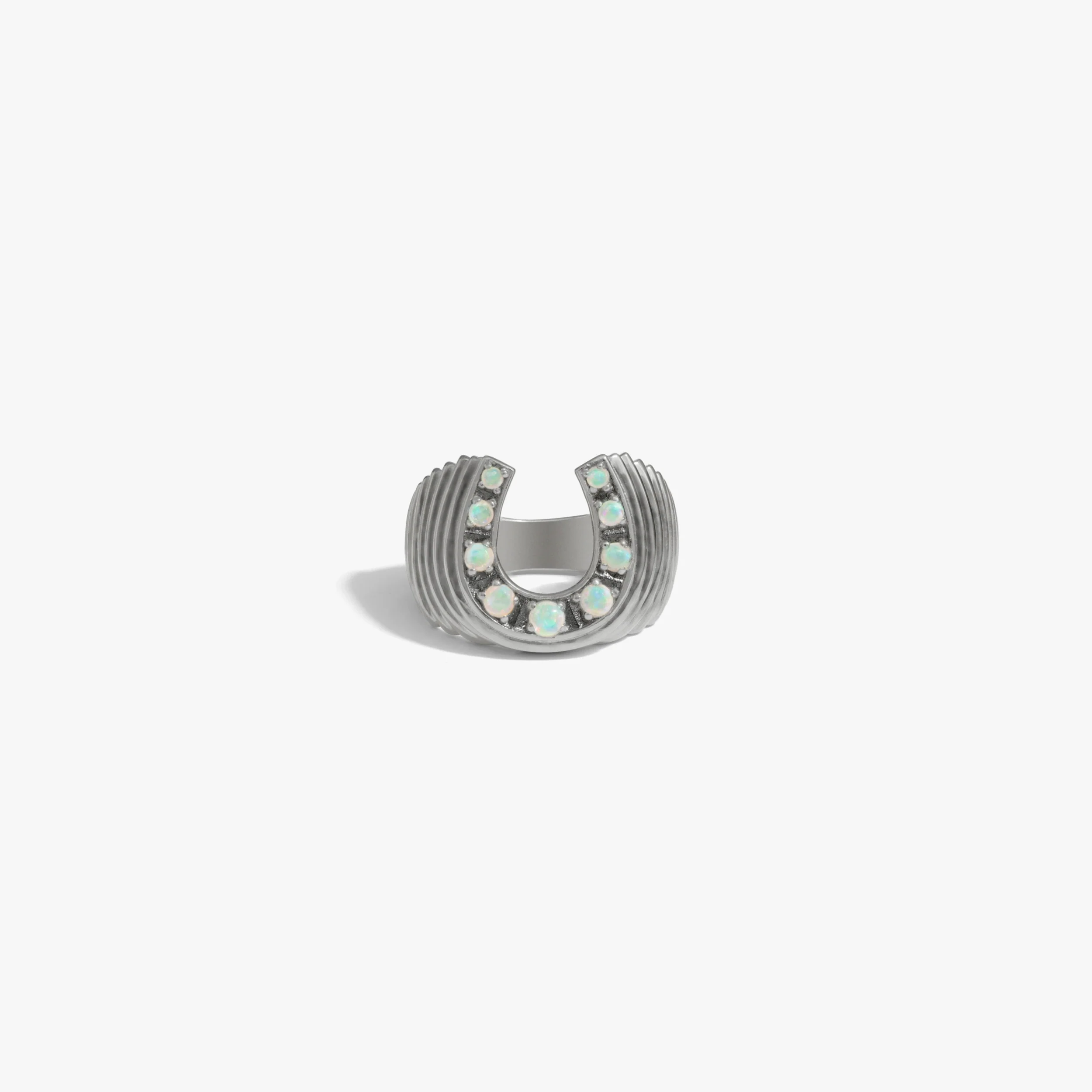 Lucky Horseshoe Signet Ring - Image 7