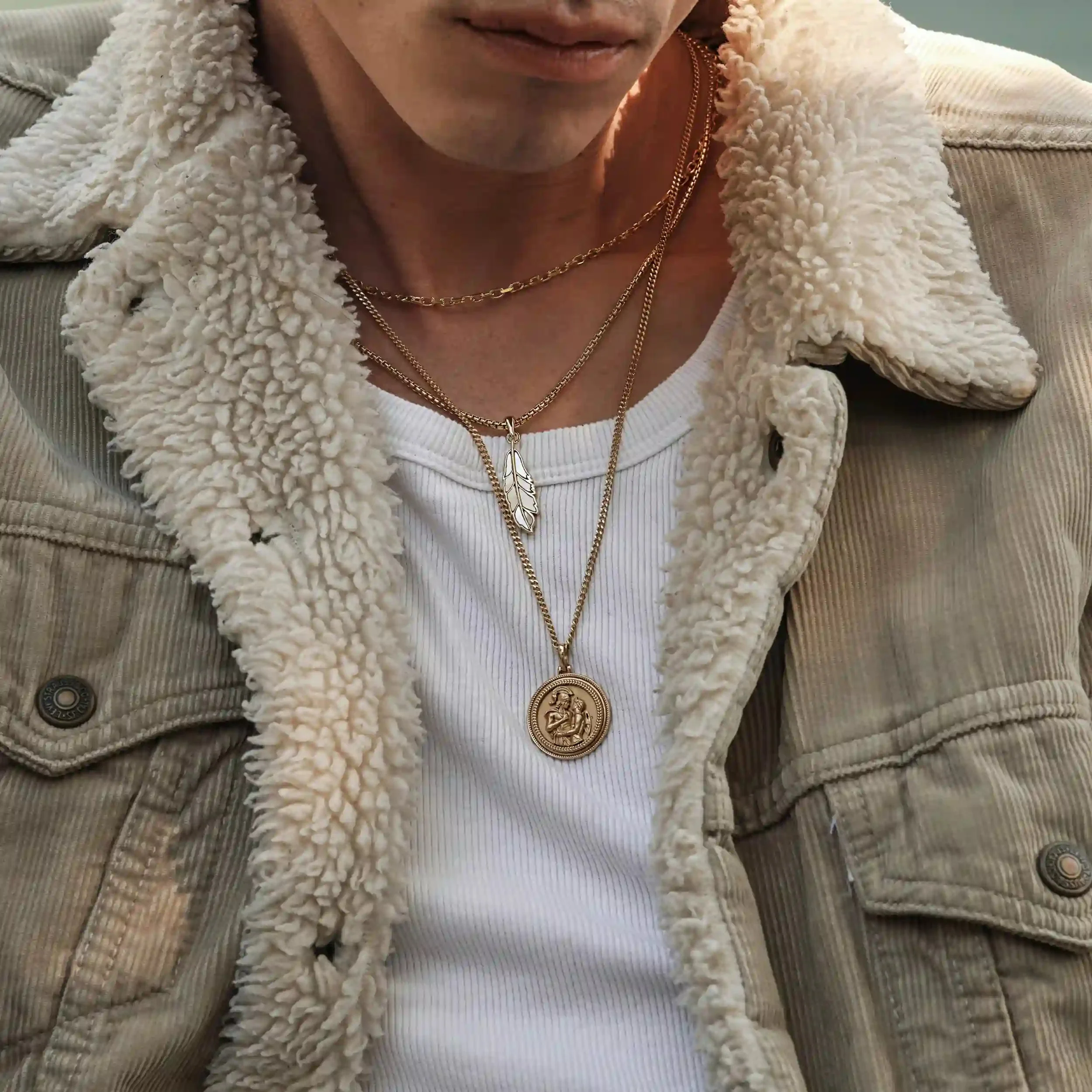 Men's Achilles + Patroclus Necklace - Image 4