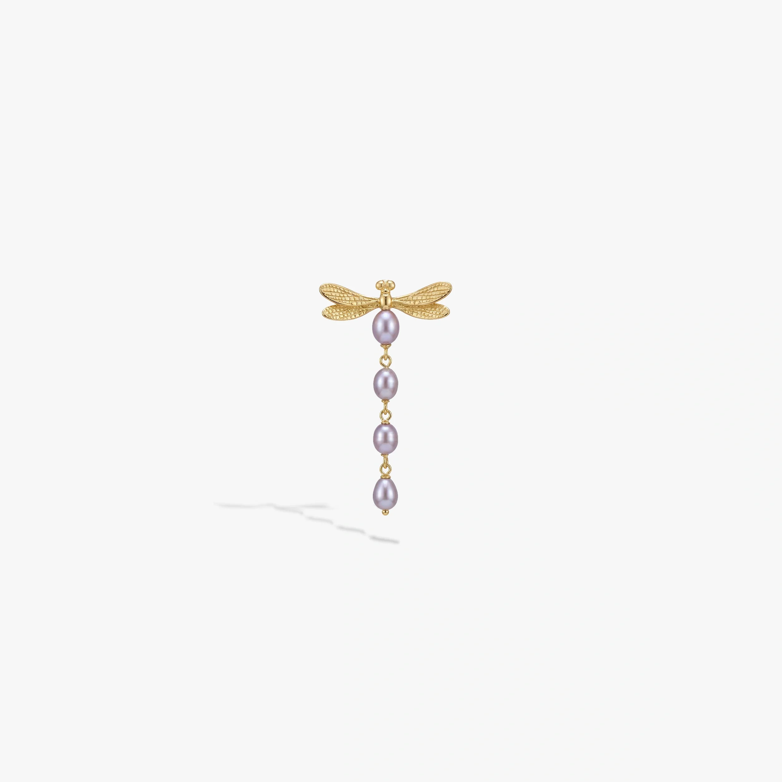 Metamorphic Damselfly Pearl Earrings - Image 8
