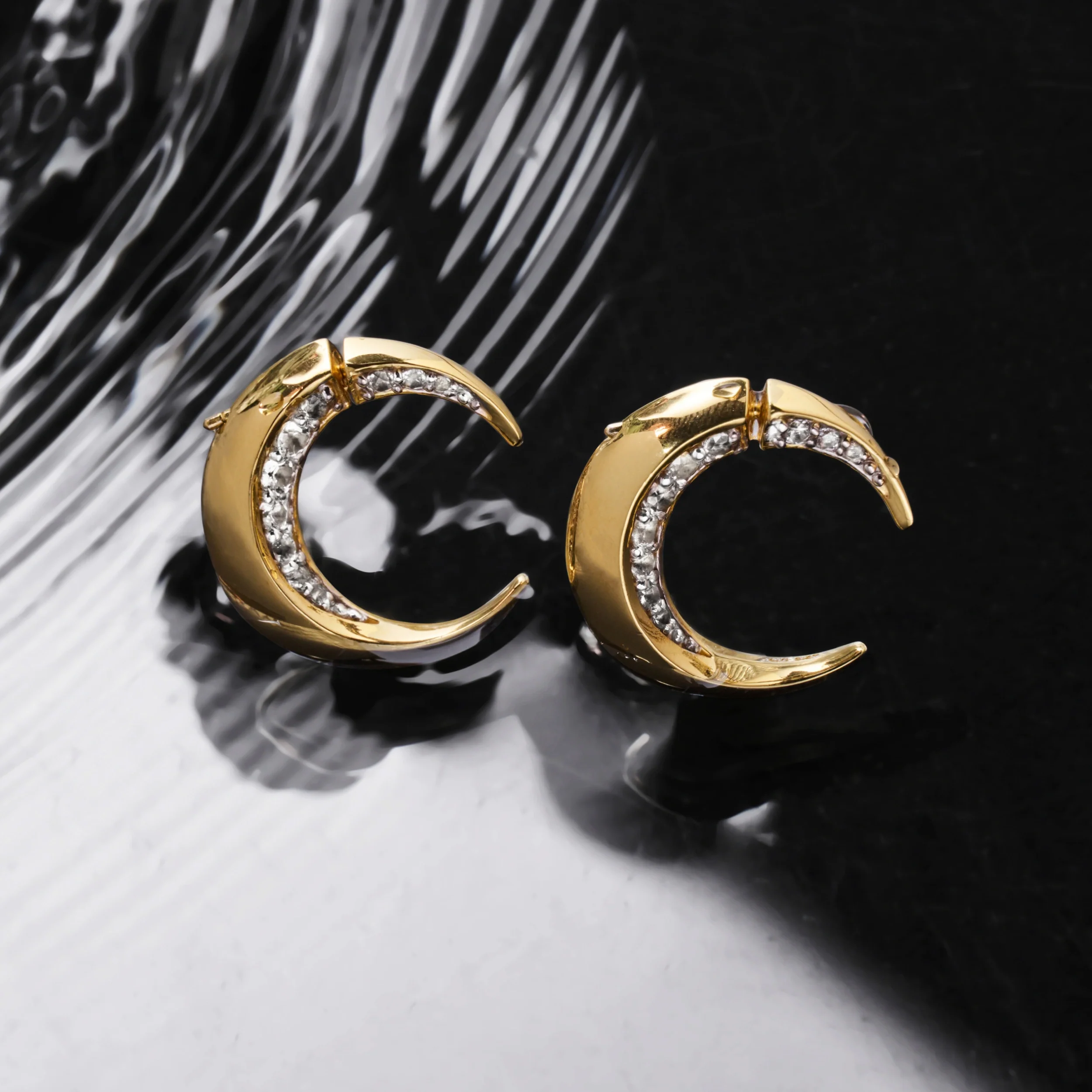 Crescent Moon Earrings - Image 3