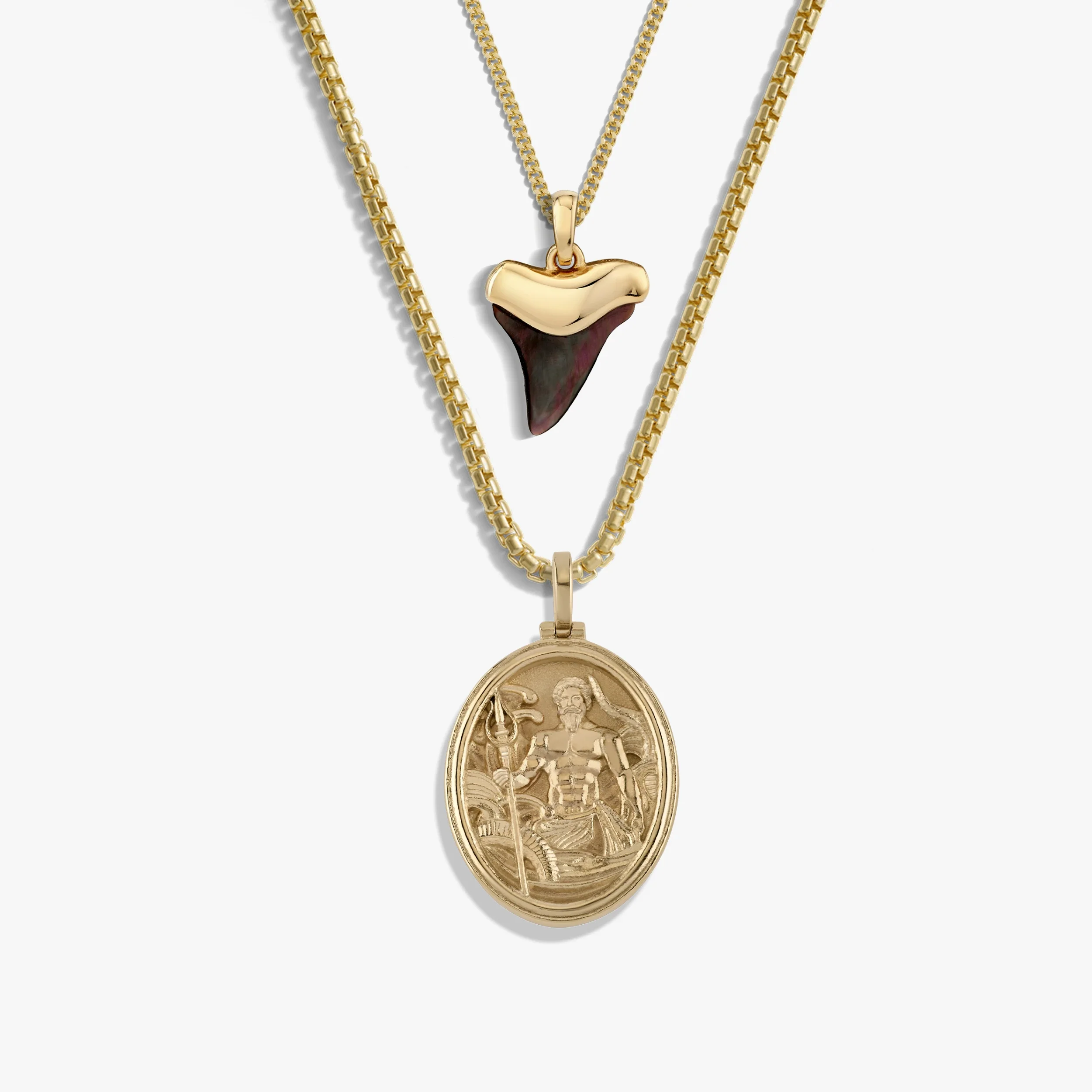 Poseidon and Shark Tooth Necklace Set - Image 4