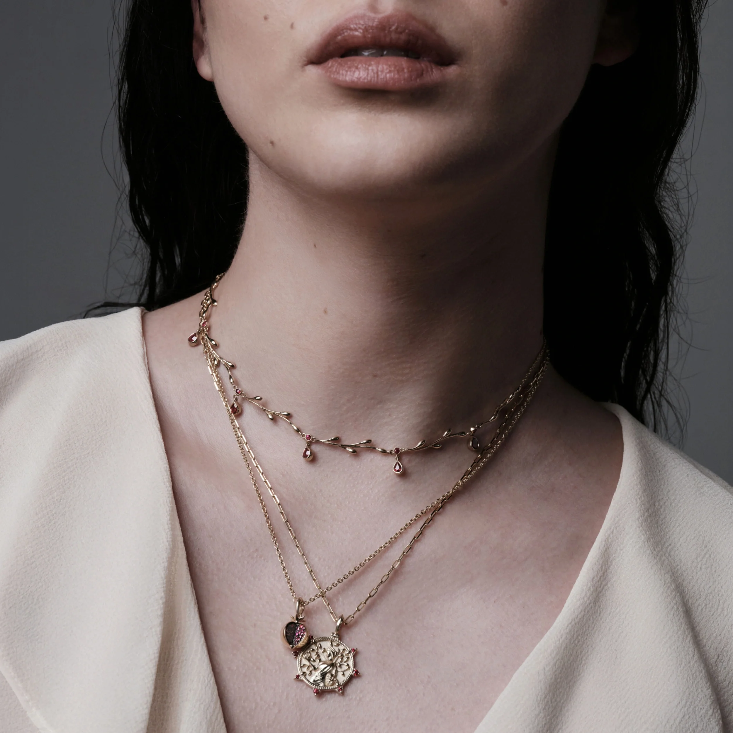 Ruby Vine Necklace - Image 2