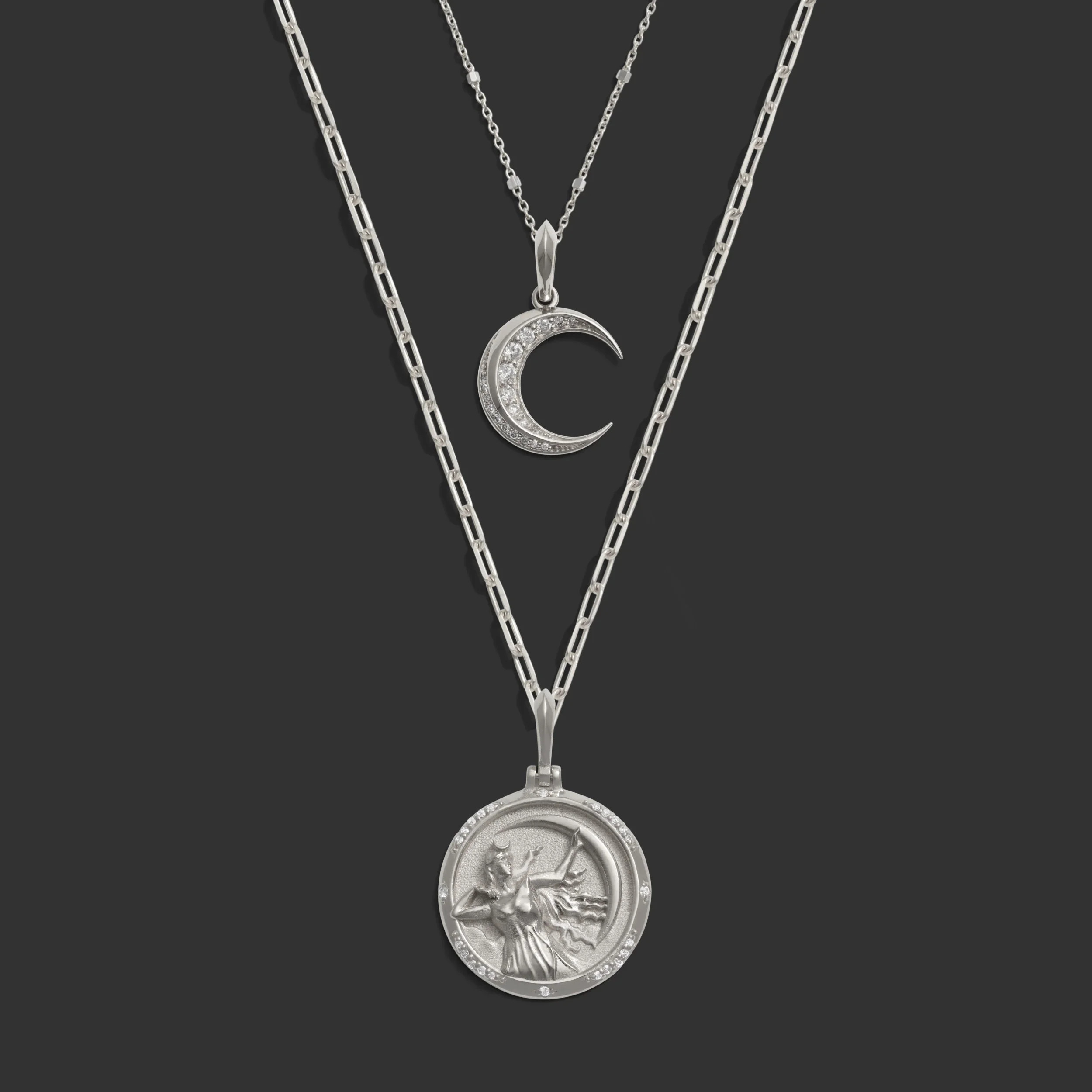 Selene Moon Necklace Set - Image 5