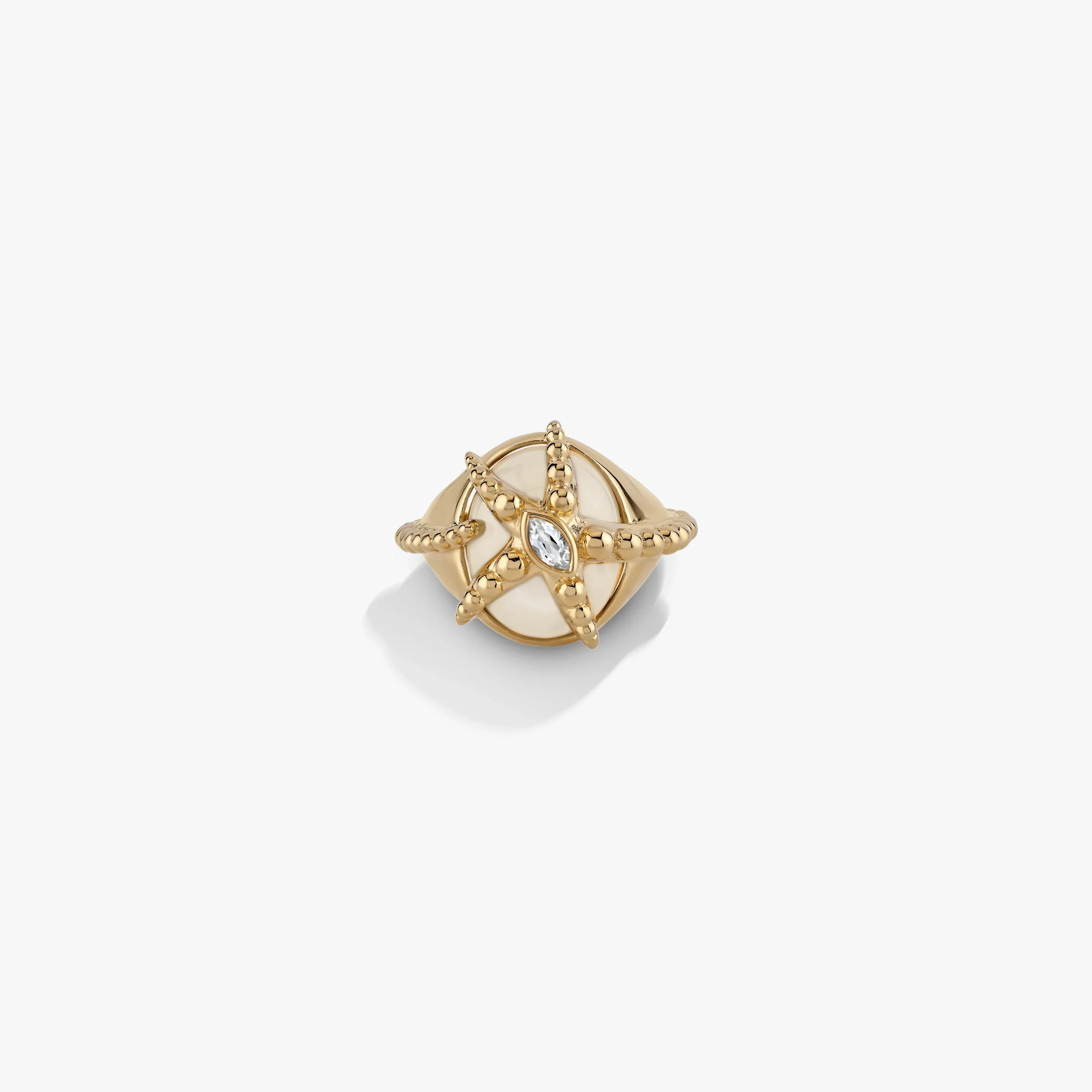 Starfish Moonstone Ring