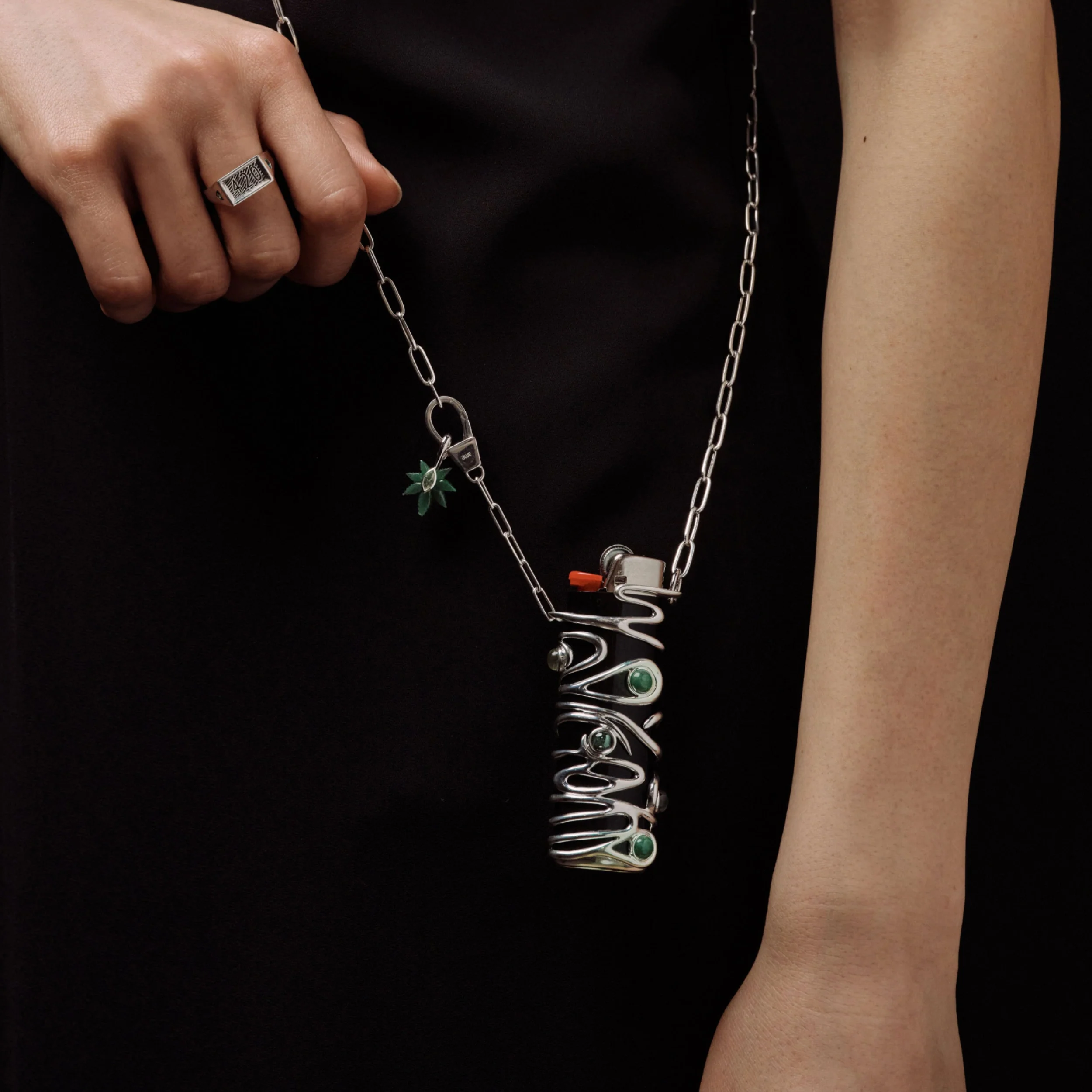Sterling Plated Crossbody Chain - Image 2