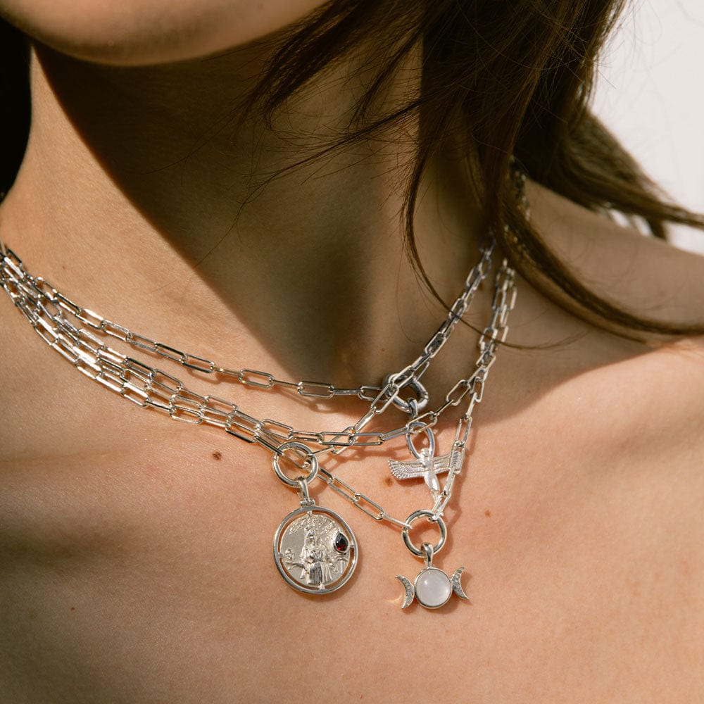 Mini Triple Moon Necklace - Image 3