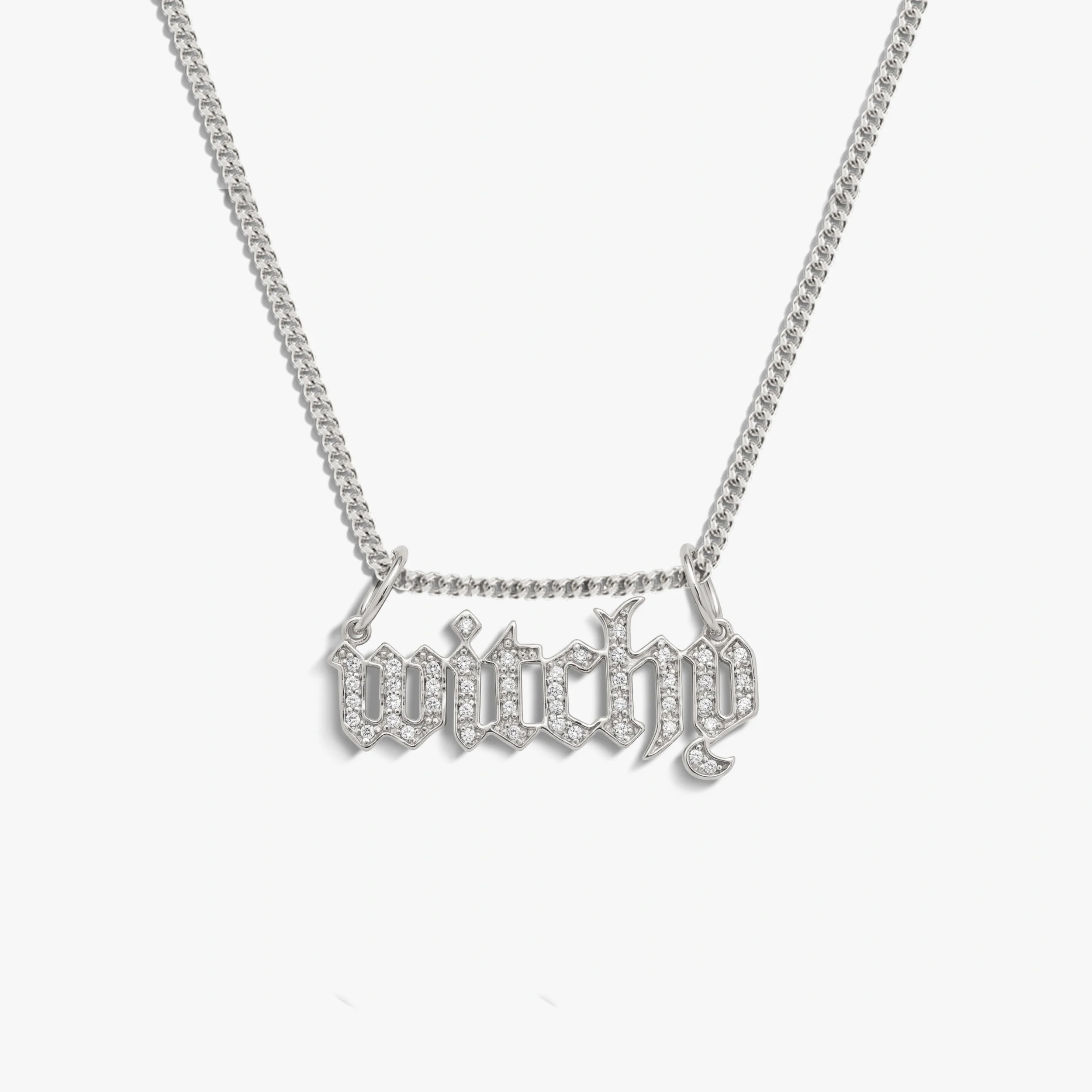 Witchy Nameplate Cuban Necklace - Image 3