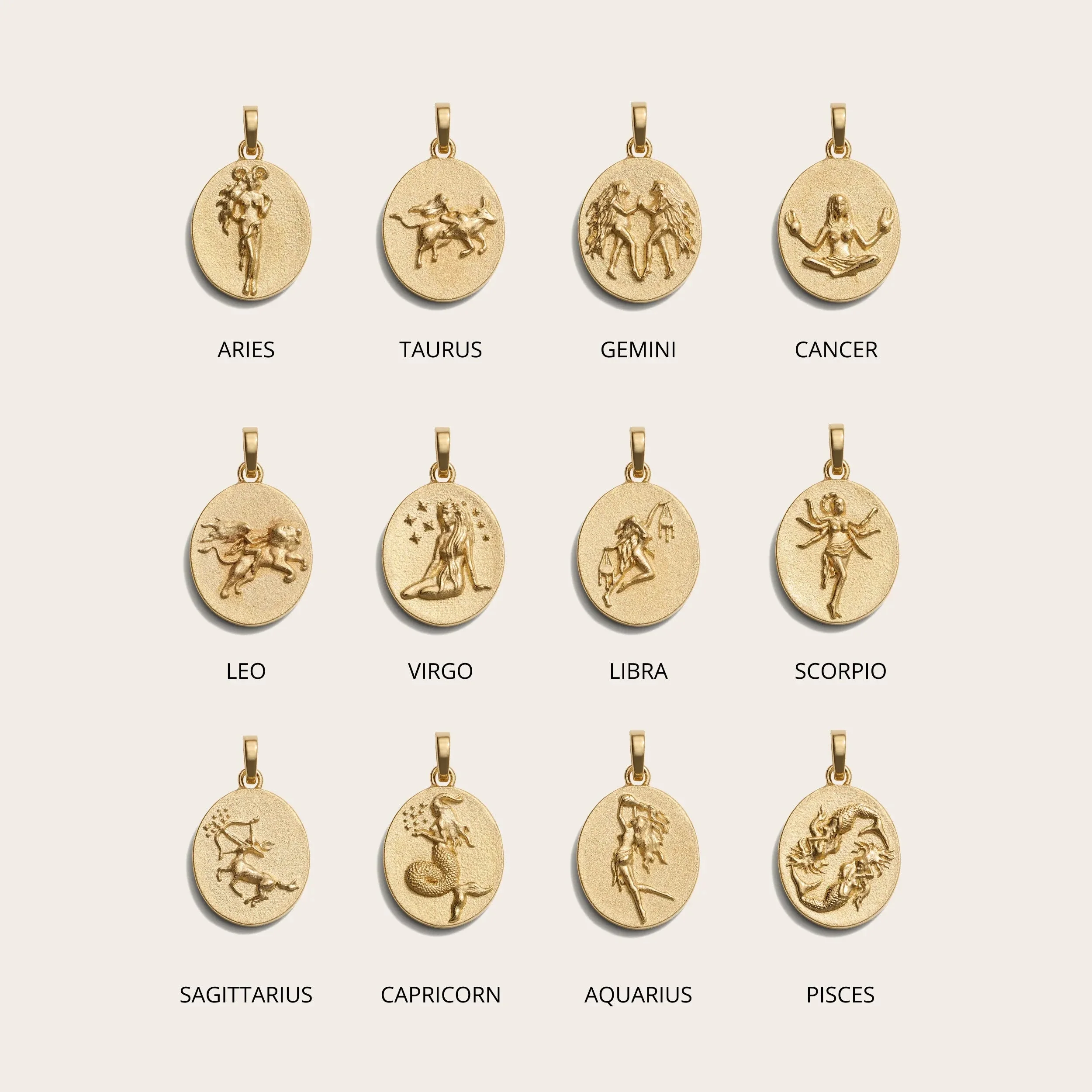 Zodiac Goddess Pendant + Mini Paperclip Chain - Image 4