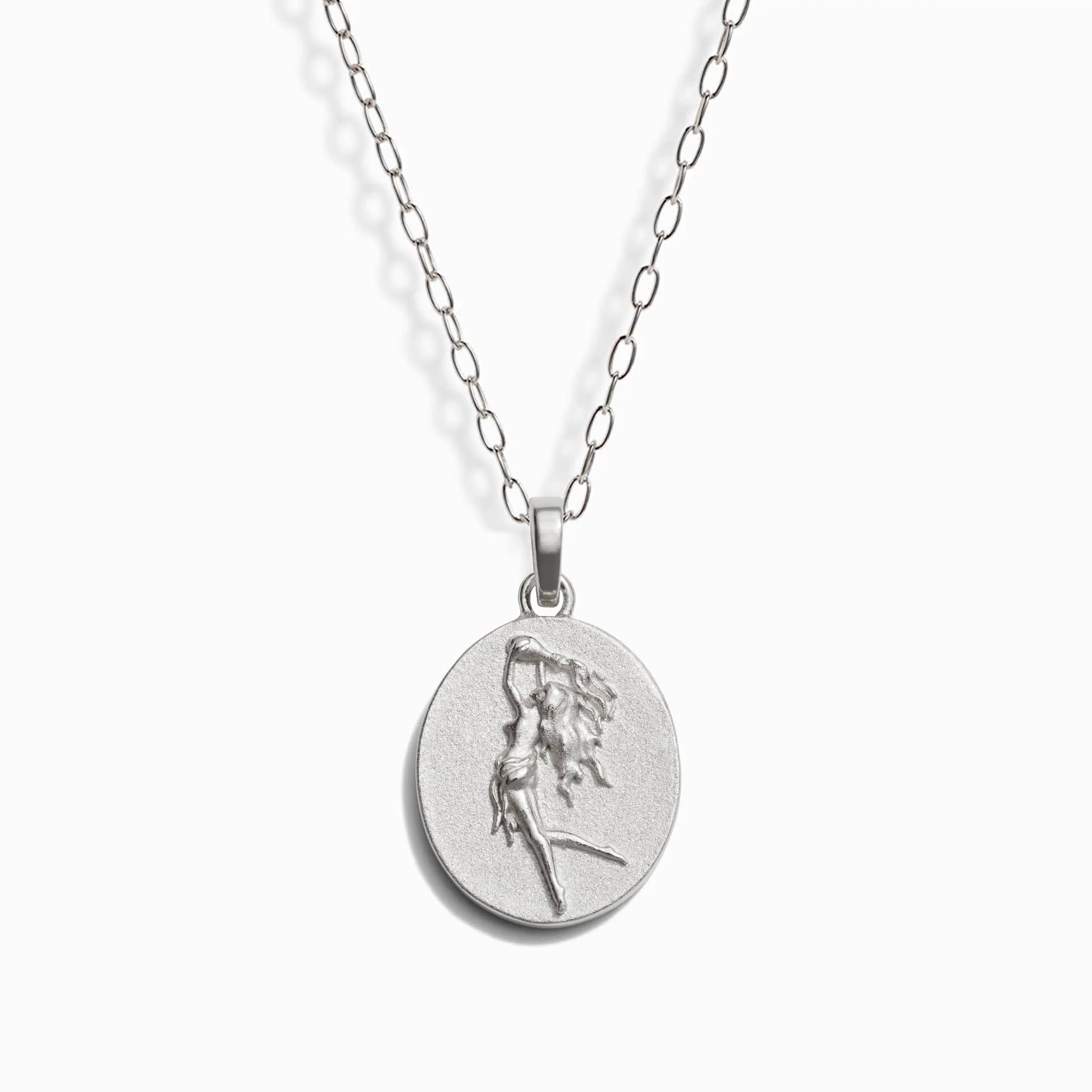 Zodiac Goddess Pendant + Mini Paperclip Chain - Image 5