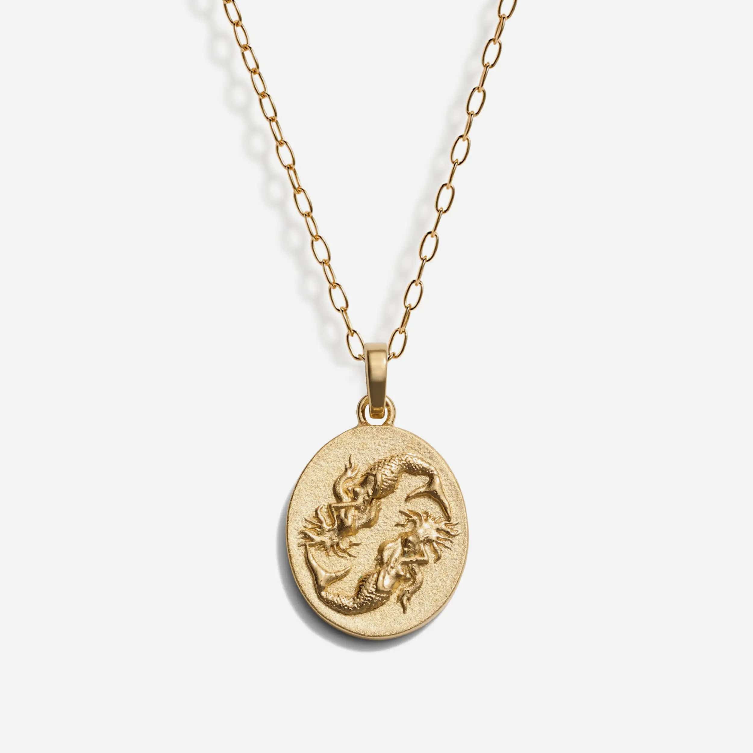 Zodiac Goddess Pendant + Mini Paperclip Chain - Image 6